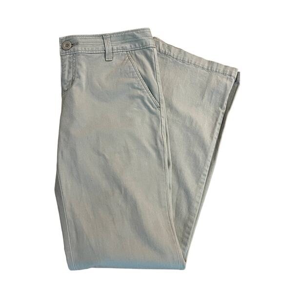 SO Cream Beige Wide Flare Straight Leg Chino Pants Juniors 7 Y2K Preppy Retro - Picture 1 of 10